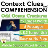 Context Clues Activities for Middle School Mixed Groups Oc