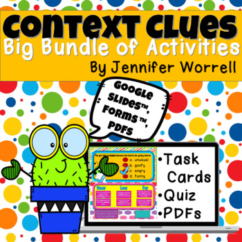 Preview of Context Clues Activity Bundle for Distance Learning