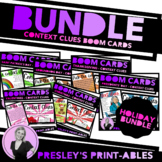 Context Clues BOOM CARDS Holiday BUNDLE