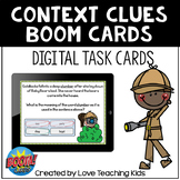Context Clues Boom Cards Digital Task Cards for Distance Learning