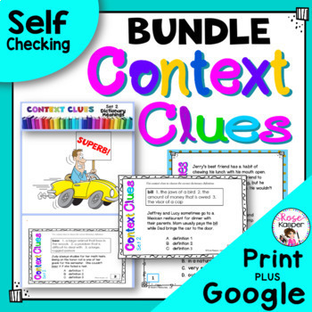 Preview of Context Clues Bundle for Spring Test Prep