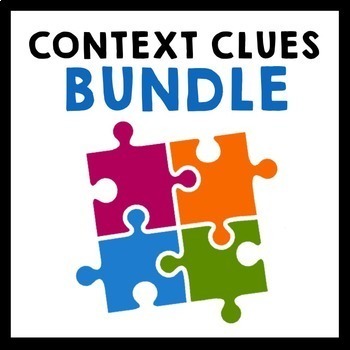 Preview of Context Clues Bundle {Task Cards, Exit Slips, Worksheets}