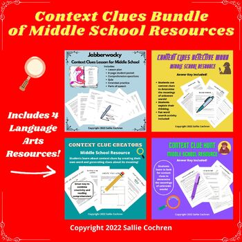 Preview of Context Clues Bundle of Language Arts Resources (Middle School)