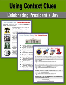 Preview of Context Clues - Celebrating Presidents' Day