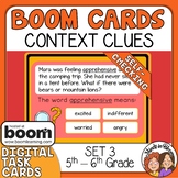 Context Clues Boom Cards Digital Task Cards Set 3 Grades 5