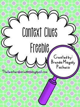 Preview of Context Clues Display {Freebie}