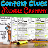 Context Clues Foldable Activity & Worksheets in Print and Digital