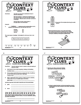Download Context Clues Worksheets-DISTANCE LEARNING-4th Grade Context Clues Activities