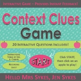 Context Clues Game #1 ~ Interactive PPT game with 20 quest
