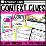 Context Clues - Grammar Worksheets, Activities, and Anchor Charts