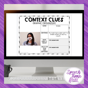 Preview of Context Clues Graphic Organizers (Google Slides)