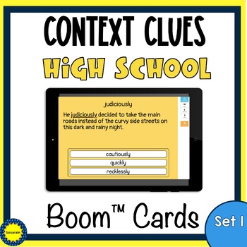 Preview of Context Clues | High School | Boom™ Cards | Set 1 (of 6)