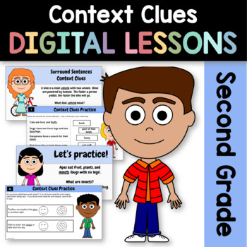 Preview of Context Clues Informational Texts 2nd Grade Google Slides | Guided Reading