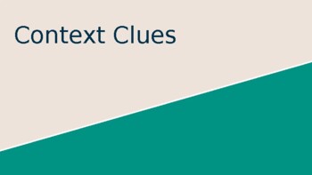 Context Clues Introduction Powerpoint by Ariana Roth | TPT