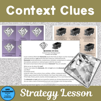 Preview of Context Clues Lesson: Diamonds or Coal