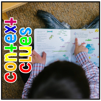 Preview of Context Clues Lesson Plan, Task Cards, Printable Worksheets