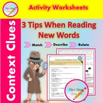 Preview of Context Clues Middle School Worksheets