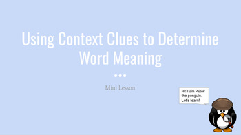 Preview of Context Clues Mini Lesson