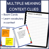 Context Clues & Multiple Meaning Words (Boom Card Lesson)