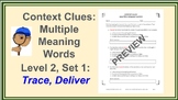 Context Clues: Multiple Meaning Words Level 2 Set 1