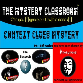 Preview of Context Clues Mystery (9-12 Grade) | The Mystery Classroom (Distance Learning)