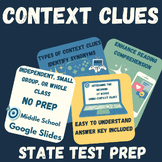 Context Clues NO PREP Middle School State Standardized Tes