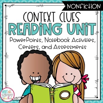 Preview of Context Clues Nonfiction Reading Unit with Centers SECOND GRADE