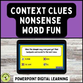 Preview of Context Clues Nonsense Word Fun PowerPoint Activity