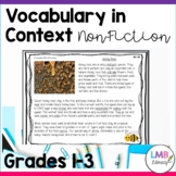 Context Clues Passages, Nonfiction Passages for Grades 1-3