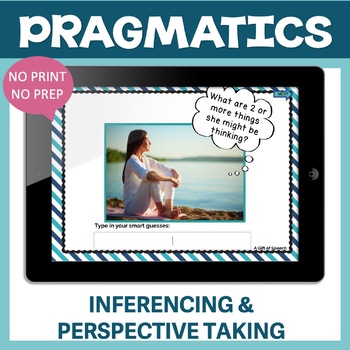 Preview of Perspective Taking & Social Inferencing Pragmatic Language Boom Cards™