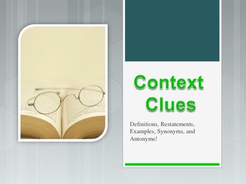 Preview of Context Clues Power Point