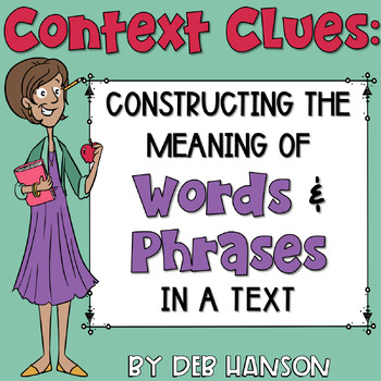 Preview of Context Clues PowerPoint: Practice Constructing the Meaning of Words and Phrases