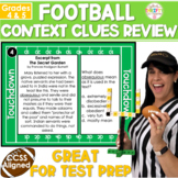 Context Clues Activities Football PPT Task Cards - Review 