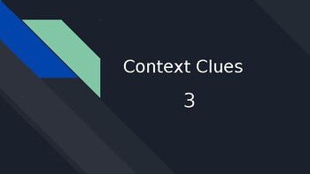 Preview of Context Clues Powerpoints Multiple Choice Powerpoint 3 (Grade 5-6)