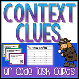 Context Clues QR Code Self Checking Task Cards