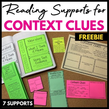 Preview of Context Clues Reading Comprehension for Guided Reading 3rd 4th 5th Grade