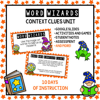 Preview of Context Clues Reading Unit: Word Wizards