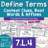 Context Clues, Root Words & Affixes, Dictionary Appendix G