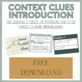 Context Clues Slideshow | Introduction