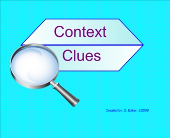 Preview of Context Clues Smartboard Lesson