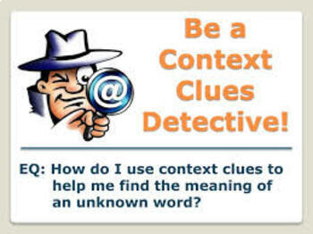 Preview of Context Clues Sorting Center Activity (or small group)
