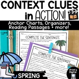 Context Clues Worksheets Activities Anchor Chart Passages 