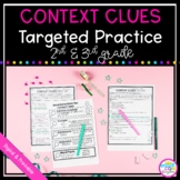 Context Clues Targeted Reading Practice 2nd 3rd Grade Digi