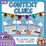 Context Clues Task Card Bundle: 96 cards for Print or Ease