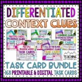 Context Clues Task Card Bundle | Differentiated