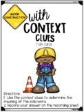 Context Clues Task Cards 1st grade