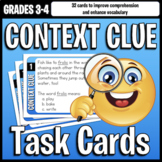Context Clues Task Cards 3-4: Improve Reading Comprehensio