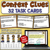 Context Clues Task Cards: 32 Practice Passages for 4th and