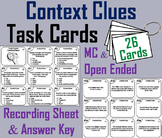 Context Clues Task Cards (Making Inferences Activity: Acad