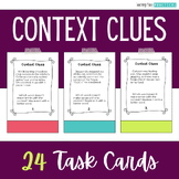Context Clues Task Cards - A Context Clue Activity (Use fo
